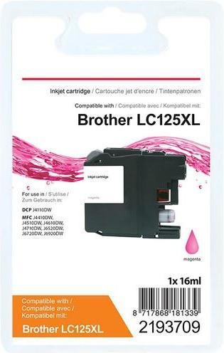 Image du produit Office Depot Cartouche d'encre Compatible Brother LC125XL Magenta (M)