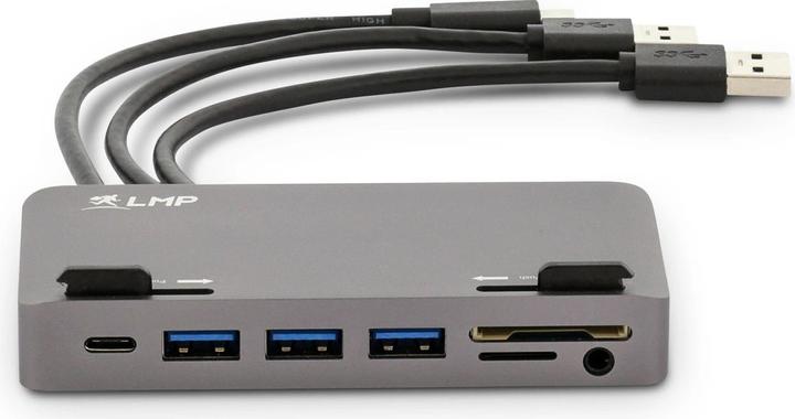 Produktbild LMP Attach Dock Pro 10 Port SG,Mini-DP,HDMI (USB-C, 7 Ports)