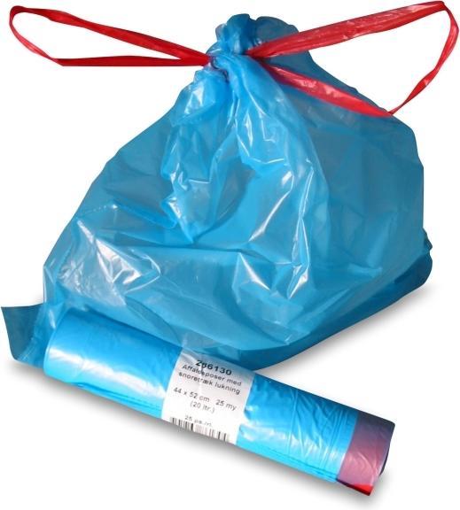 Actual product image Antalis Waste bags with drawstring 440x520mm blue 20l 25ps/rl - (25pcs.)