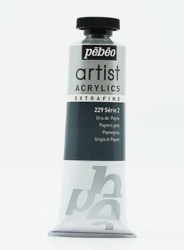 Actual product image Pebeo Artist Acrylics extrafine (Paynes grey, 37 ml)