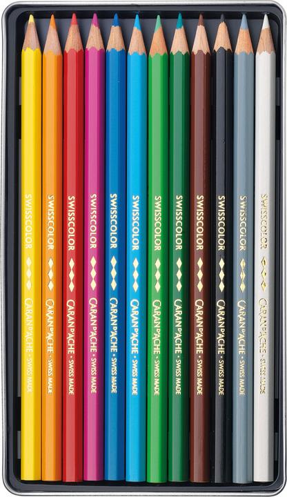 Actual product image Caran d'Ache Coloured pencils Swisscolor (Mixed Colour, 12 x)