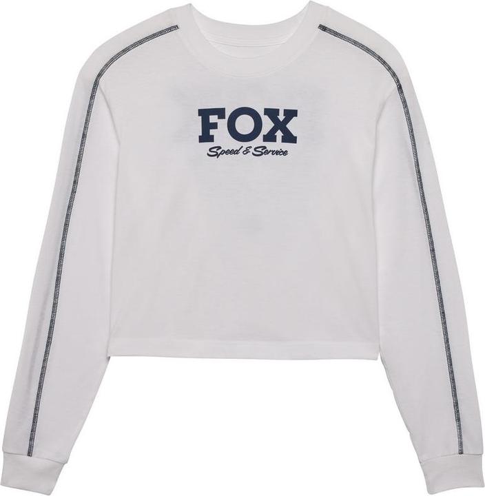 Actual product image Fox Tee 24 W Speed & Service Ls Crop Wht (S)