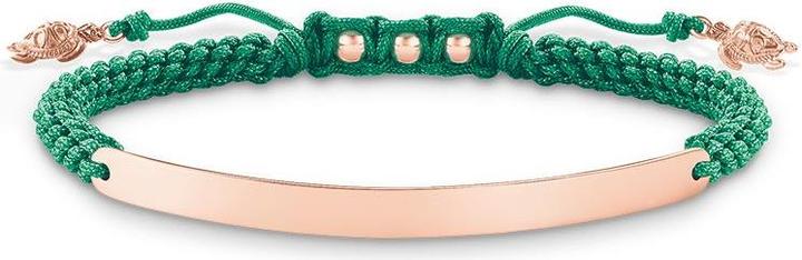 Immagine prodotto Thomas Sabo Bracciale Tartaruga Verde (19 cm, Materiale sintetico, Argento)