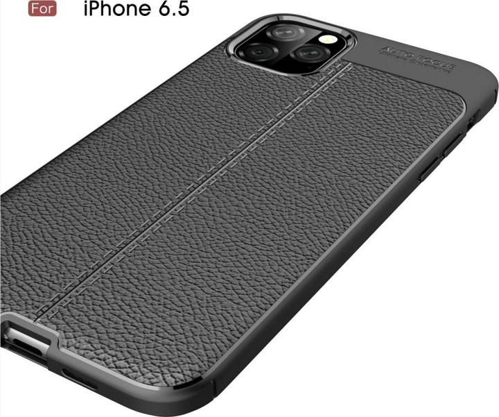 Produktbild Screenguard Apple iPhone 11 Pro Max Hülle Leather Design TPU Cover (Apple iPhone 11 Pro Max)