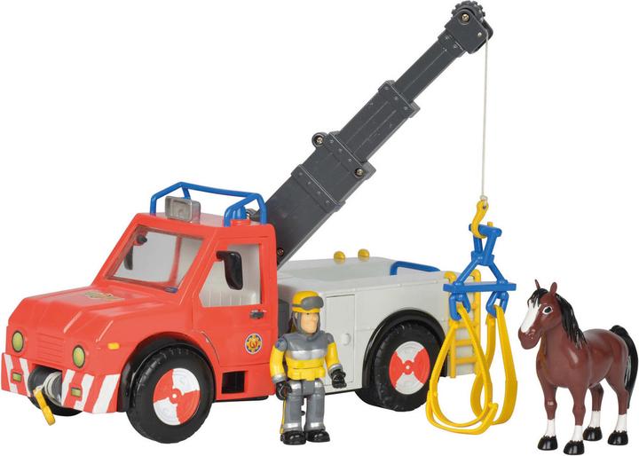 Actual product image Simba Fireman Sam Phoenix Tow Truck with Horse