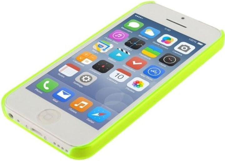 Produktbild König Design Schutzhülle Hard Case für Handy Apple iPhone 5C Leuchtgrün (Apple iPhone 5c)