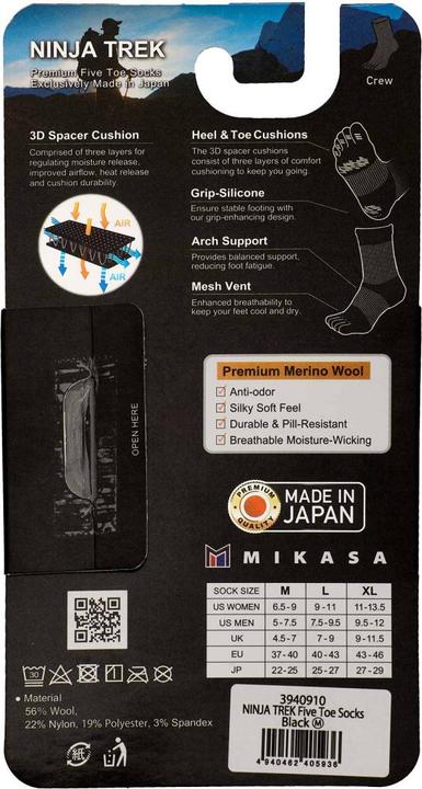 Immagine prodotto Mikasa Calzini Ninja Trek, 394091 (37 - 40)