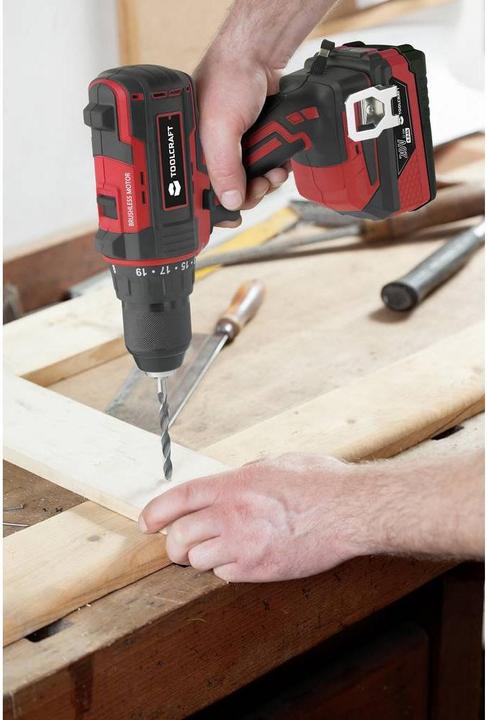 Produktbild Toolcraft 20 V bürstenlose Bohrmaschine (Akkubetrieb)