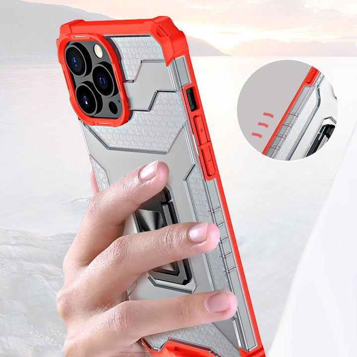 Actual product image Hurtel Crystal Ring Case Kickstand Tough Rugged Cover for iPhone 13 Pro Max black (Apple iPhone 13 Pro Max)