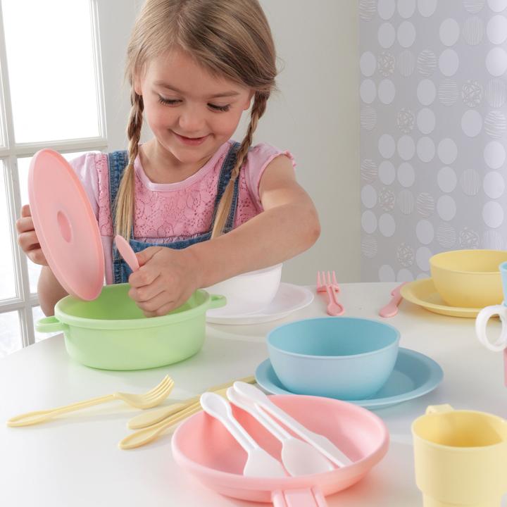 Immagine prodotto KidKraft 27-teiliges pastelfarbenes Koch-Set