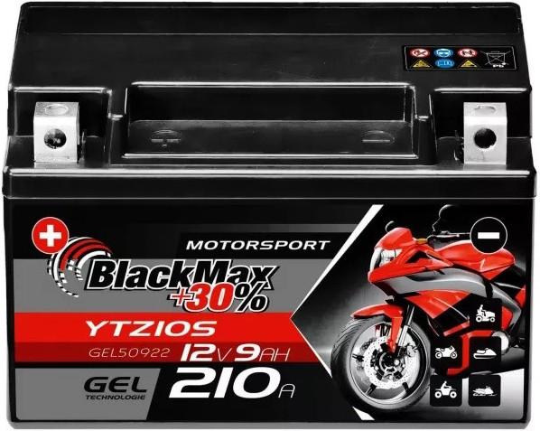 BlackMax YTZ10-S MYTZ10S-BS/YT10B-4 (12 V, 9 Ah, 210 A)