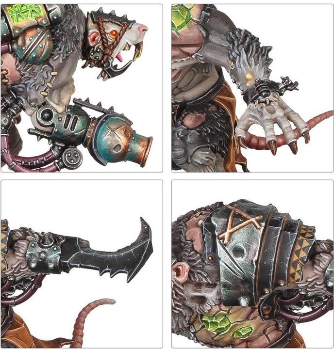 Actual product image Games Workshop Warhammer AoS - Skaven Rats Ogres (Plastic)