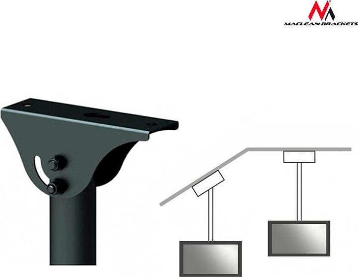 Actual product image Maclean MC-631 - VESA Monitor/TV Holder, 32-55", black, 50 kg (Ceiling, 55", 50 kg)