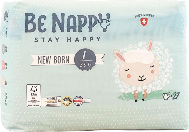 Produktbild Be Nappy Windel (Gr. 1, 135 Stück)