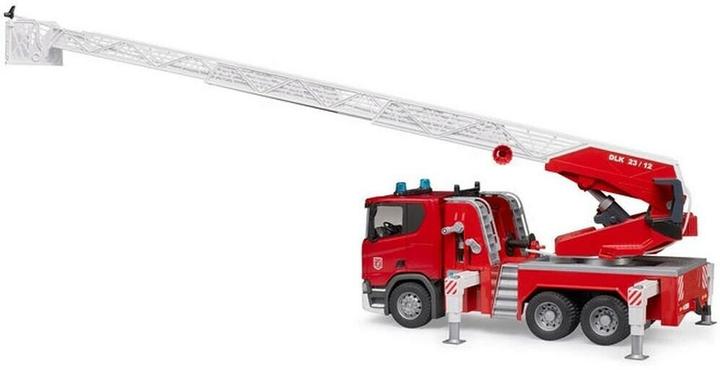 Produktbild Bruder Scania Super 560R Feuerwehr mit Drehleiter, Wasserpumpe, L+S Modul