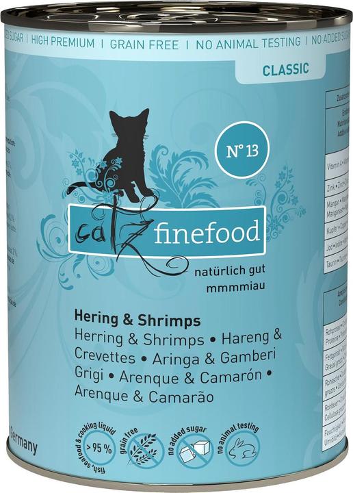 Immagine prodotto Catz Finefood No.13 Aringhe e gamberi (Adulto, 1 pz., 400 g)