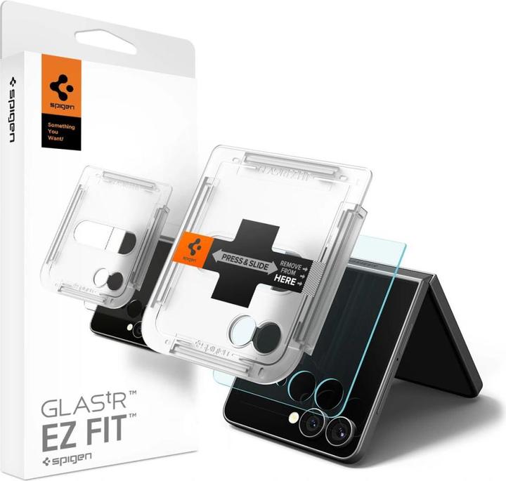 Produktbild Spigen - Glas.tR EZ-FIT HD - Samsung Galaxy Z Flip7 - Clear (Samsung Galaxy Z Flip 7)