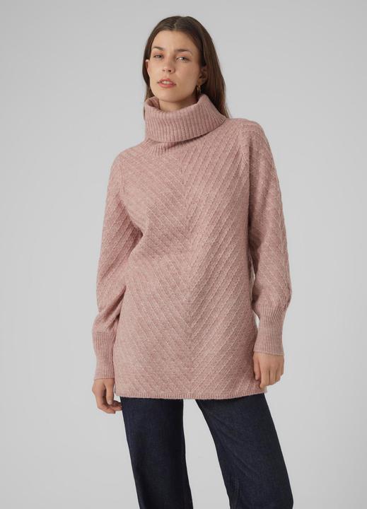 Actual product image Vero Moda VMANJASTINNA LONG COWL PULLOVER GA EXC Knitted jumper (XS)