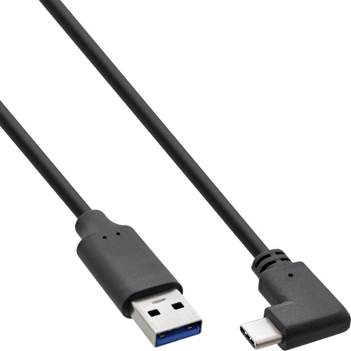 Actual product image InLine ® USB 3.2 cable, type C plug to A plug, black, 0.5m (0.30 m, USB 3.2 Gen 2)