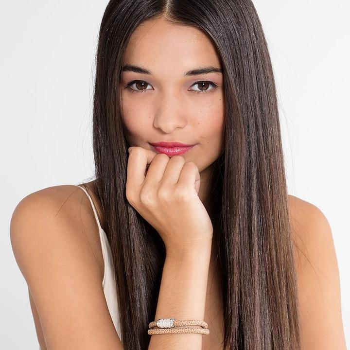 Immagine prodotto Thomas Sabo Bracciale in pelle marrone Zig Zag (17 cm, Cuoio, Argento)