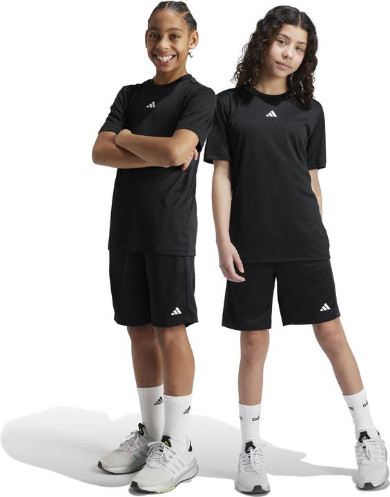 Produktbild adidas Unisex-Kinder Train Essentials Logo Regular Fit Short Junior pants, Black/White (152)