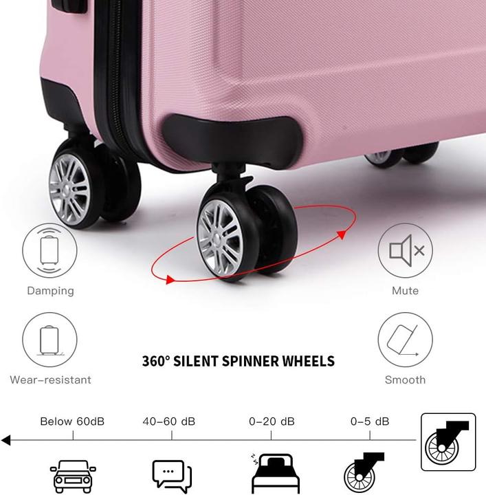 Immagine prodotto Kono Reisekoffer für Handgepäck (39 l, Bagaglio a mano (fino a 50 litri))