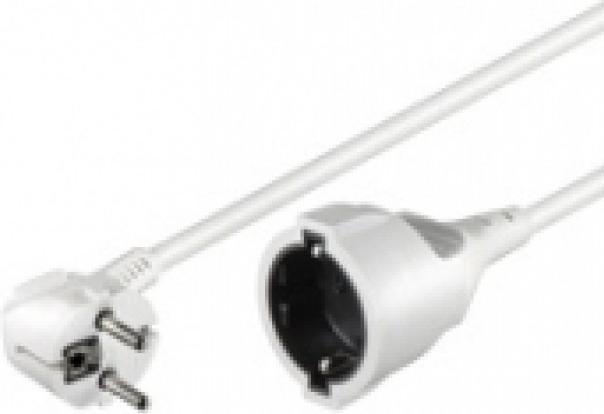 Goobay Stromkabel Verl?ngerung 5,0m wei? Schutzkontaktstecker>Schutzkontaktb. (5 m, CEE 7/4)