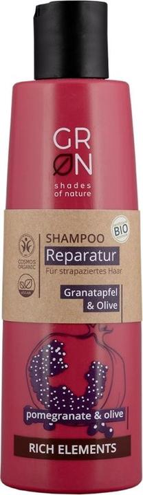 Produktbild GRN RICH Shampoo Reparatur Granatapfel & Olive (250 ml, Flüssiges Shampoo)