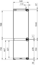 Produktbild Samsung Kühl-Gefrierkombination BRB26715DWW/WS (264 l)