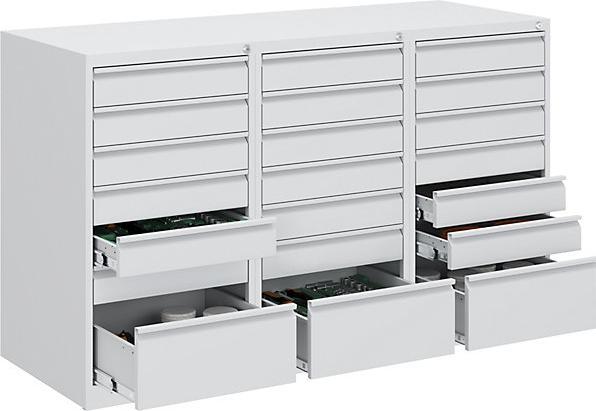 Immagine prodotto eurokraft basic Cassettiera, acciaio (150 cm, 90 cm)