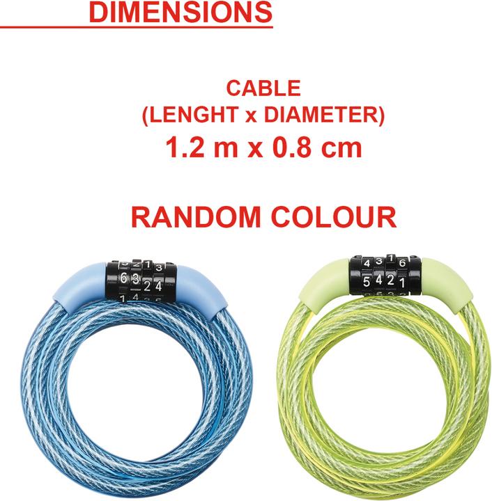 Actual product image Master Lock Spiral lock (120 cm)