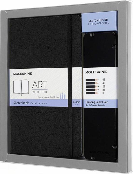 Immagine prodotto Moleskine Set da disegno L/A5 717585 HC, noir, set di penne da disegno (A5, Nessuna, Copertina rigida)