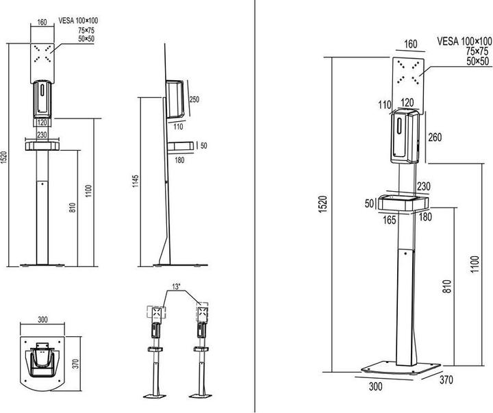 Produktbild Multibrackets Hygienebox