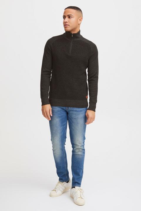 Immagine prodotto Blend Ganbolf Maglione In Maglia Grossa Pullover Con Colletto Troyer In Cotone 100% Stampa (L)