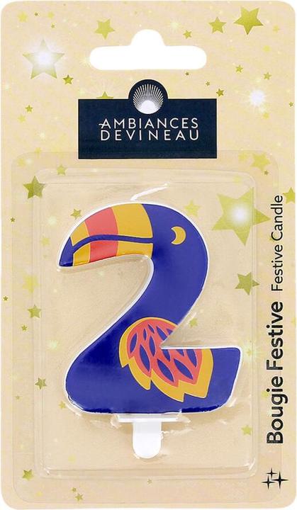 Image du produit Ambiances Devineau Bougie Chiffre Animaux Toucan N°2 (1 x)