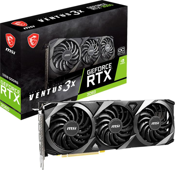 Image du produit MSI GeForce RTX 3060 VENTUS 3X 12G OC (12 Go)