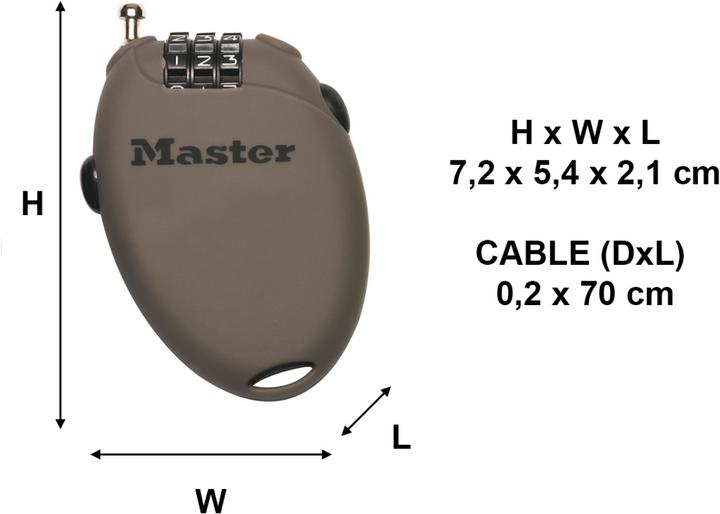 Produktbild Master Lock Karabinerschloss