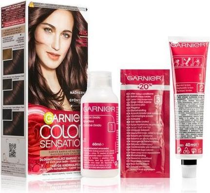 Image du produit Garnier Color Sensational Intense Permanent Colour Cream 4.15 Ice Mahogany (4.15 Acajou clair)