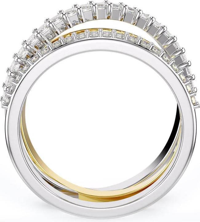Actual product image Swarovski Hyperbola Ring Various cuts White Metal mix (58)