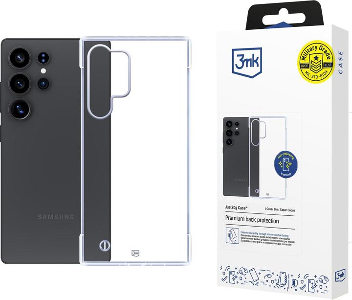 Image du produit 3MK Étui Just20g Clear Case do Samsung Galaxy S25 Ultra (Samsung Galaxy S25 Ultra)