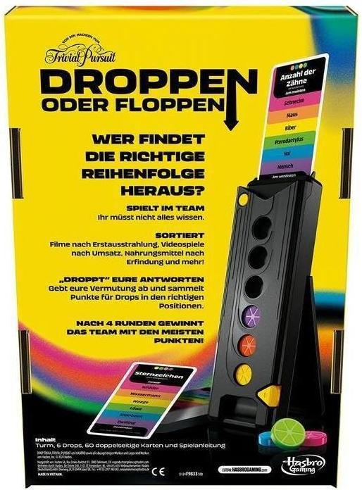 Produktbild Hasbro Droppen oder Floppen, elektronisches Partyspiel von den Machern von Trivial Pursuit (Deutsch)