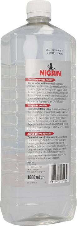 Produktbild Nigrin Destillatgleiches Wasser (1 l)