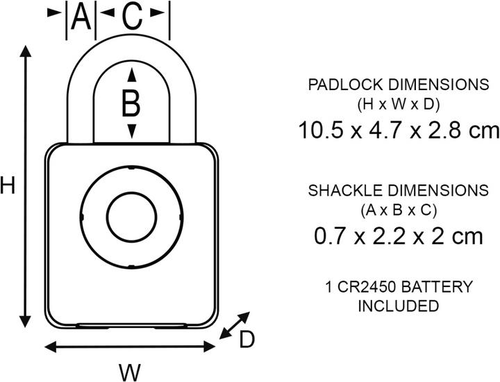 Produktbild Master Lock Bluetooth Schloss