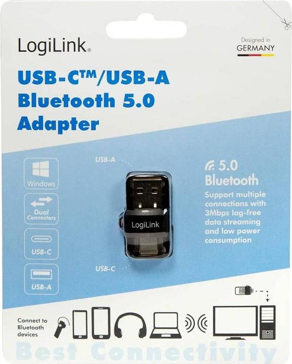 Produktbild LogiLink BT0054 Bluetooth Musik-Empfänger Grau (Sender & Empfänger)
