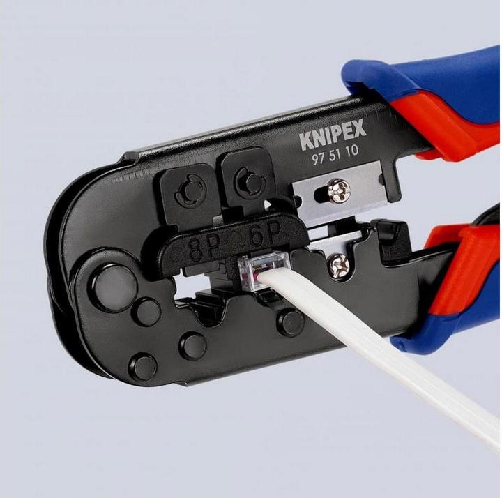 Productafbeelding Knipex Krimptang voor Westernstekkers 97 51 10 (190 mm)