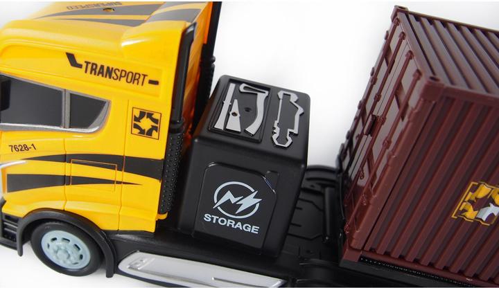 Immagine prodotto Amewi Semirimorchio con rimorchio per container 1:16, RTR (RTR pronto all'uso)