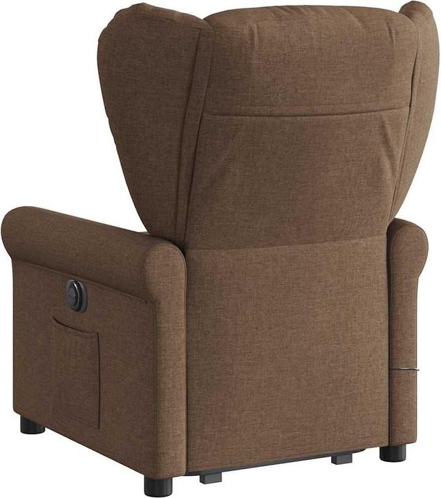 Immagine prodotto VidaXL Poltrona massaggiante con ausilio stand-up in tessuto marrone
