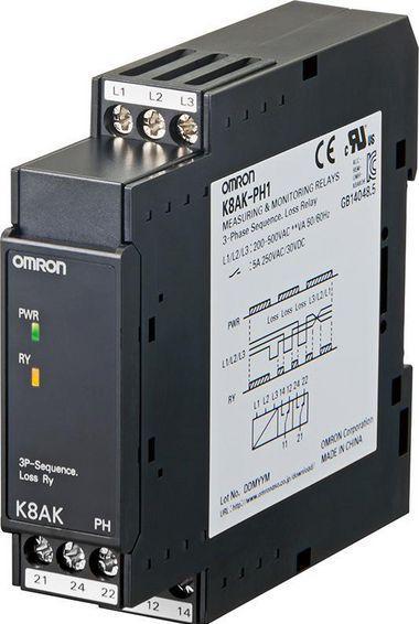Omron Industrial Automation Relè di monitoraggio 22.5mm DPDT
