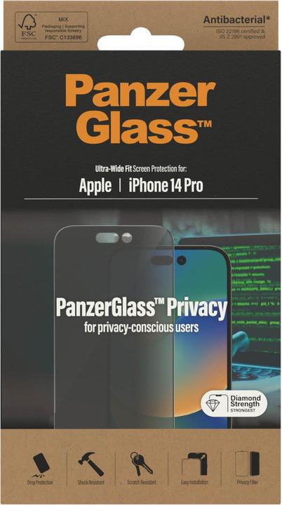 Produktbild PanzerGlass Ultra-Wide Fit (1 Stück, Apple iPhone 14 Pro)