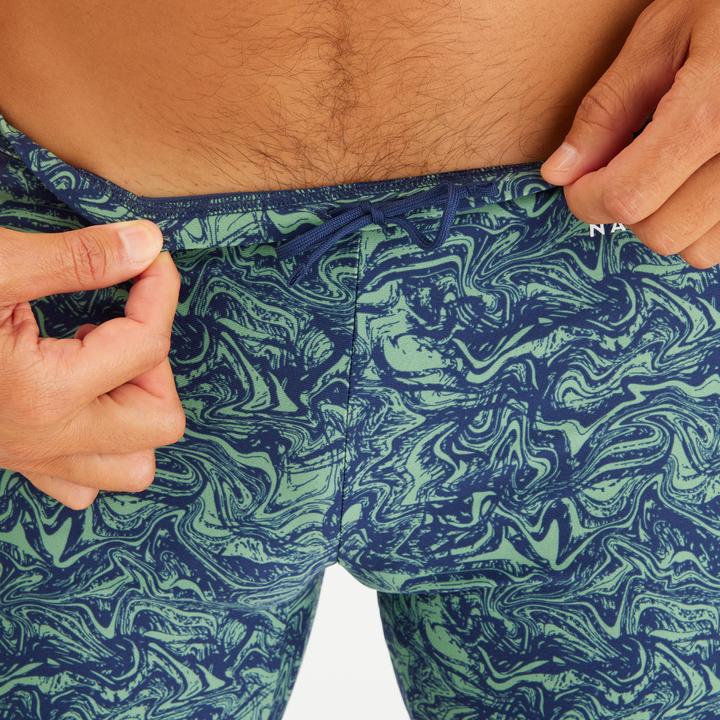 Produktbild Nabaiji Badehose Midjammer Herren - 100 Yoko Wave blau/khaki (46)